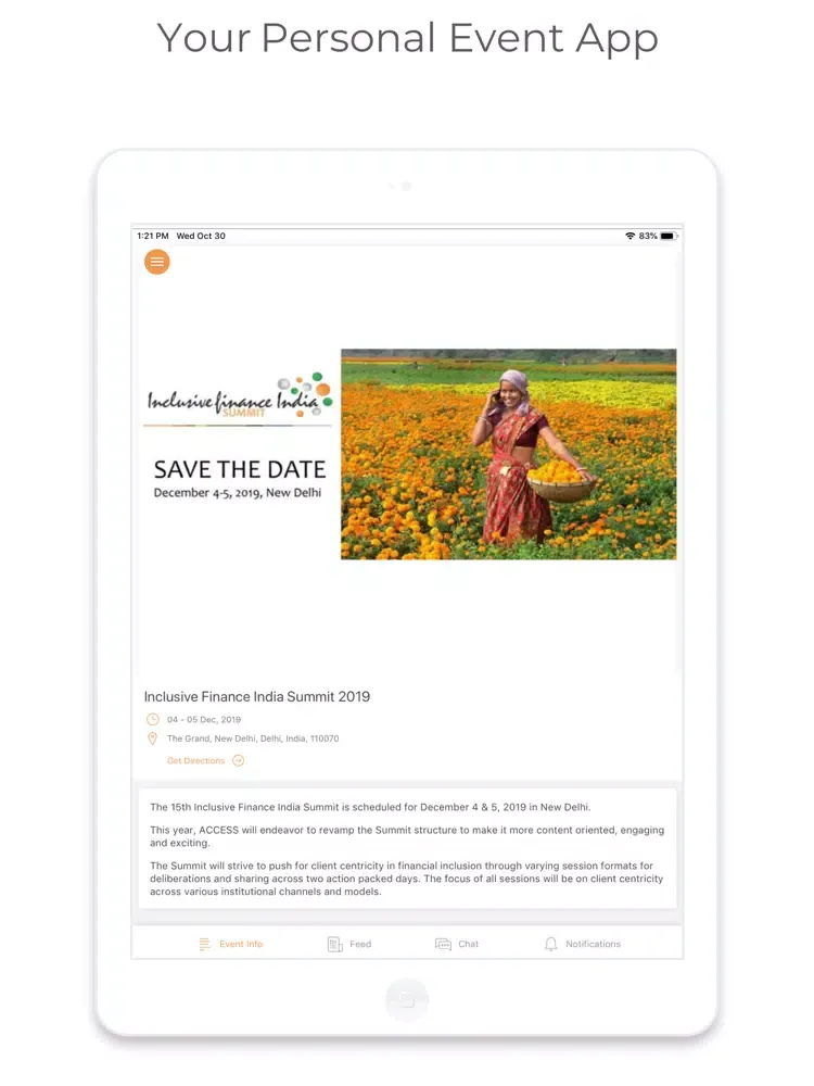 Inclusive Finance India Summit iPad  Screenshots