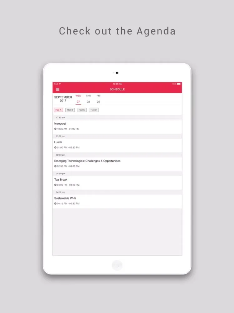 Tangkapan layar IMC 2017 iPad 