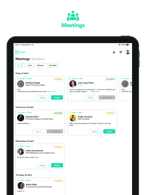 JobStack by Talents Arena iPad 應用截圖