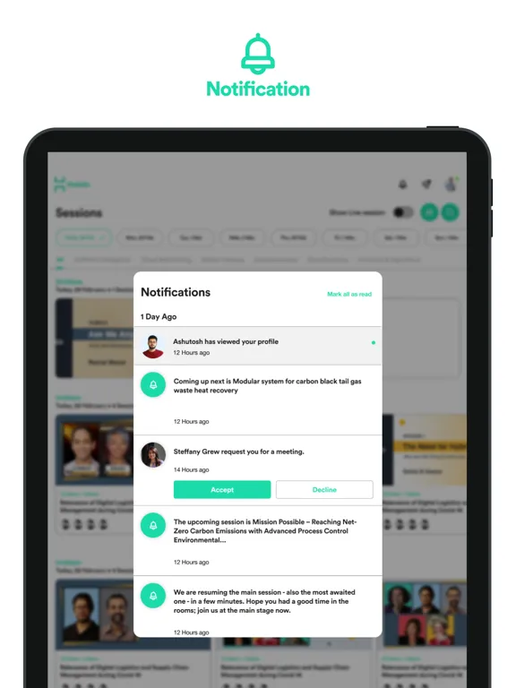 Ảnh chụp màn hình của JobStack by Talents Arena iPad 