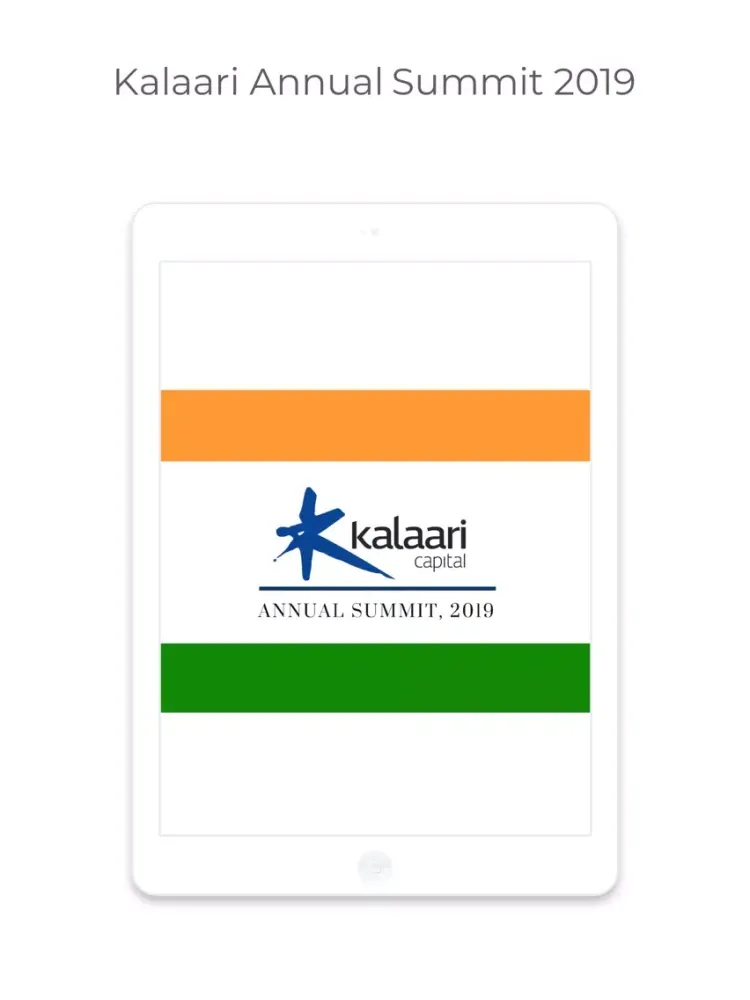 Kalaari Annual Summit 2019 iPad  স্ক্রিনশট