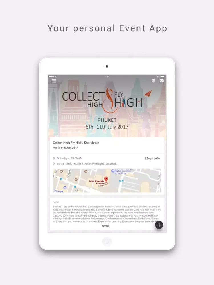 Tangkapan skrin Leisure Corp iPad 