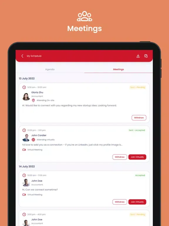 Zrzuty ekranu TiEcon Mumbai 2023 iPad 