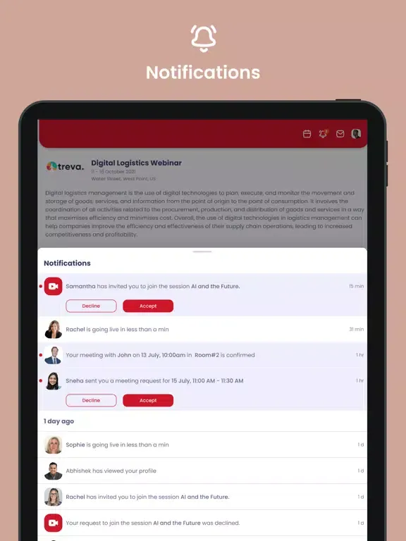 Zrzuty ekranu TiEcon Mumbai 2023 iPad 