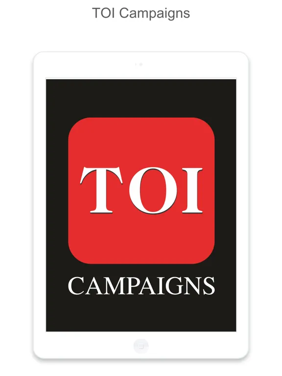TOI Campaigns iPad  스크린샷