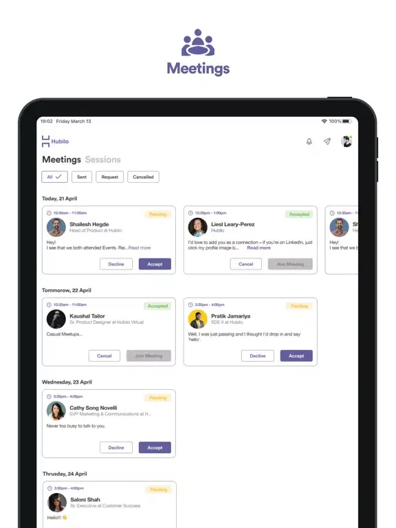 Worldwide Meeting 2022 iPad  Screenshots