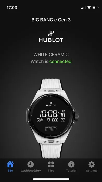 Hublot Big Bang e Gen3 Screenshots