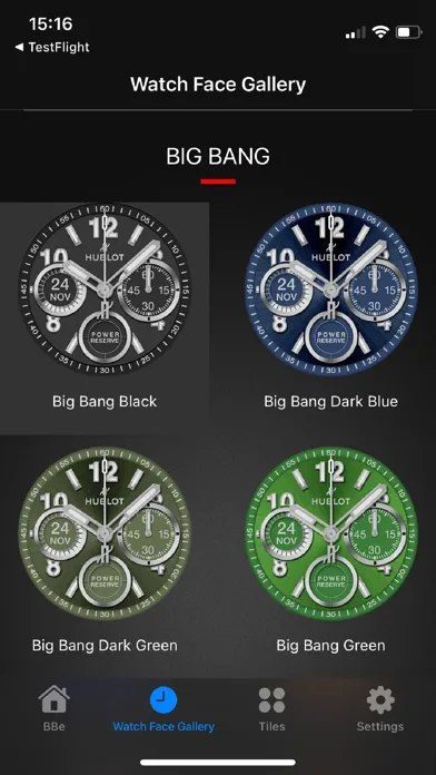 Hublot Big Bang e Gen3 Screenshots