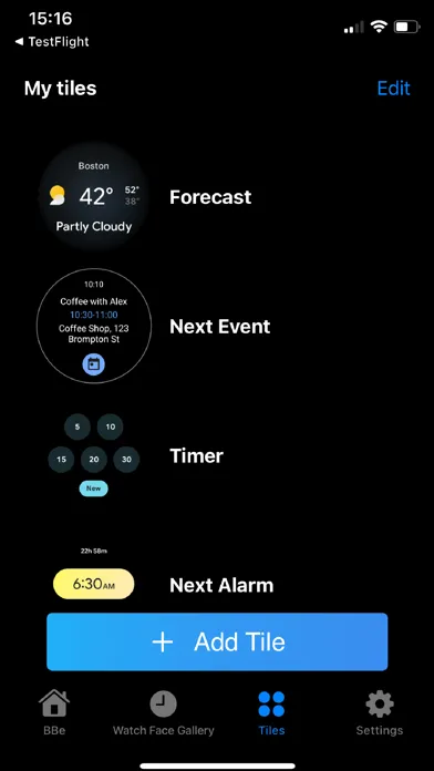 Hublot Big Bang e Gen3 Screenshots