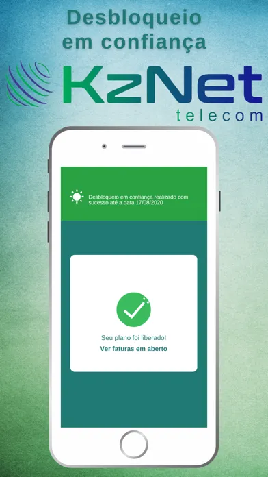 Capturas de tela do KzNet Telecom
