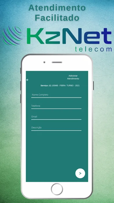 Capturas de tela do KzNet Telecom