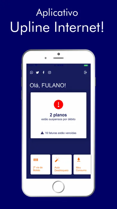 Upline Internet Screenshots