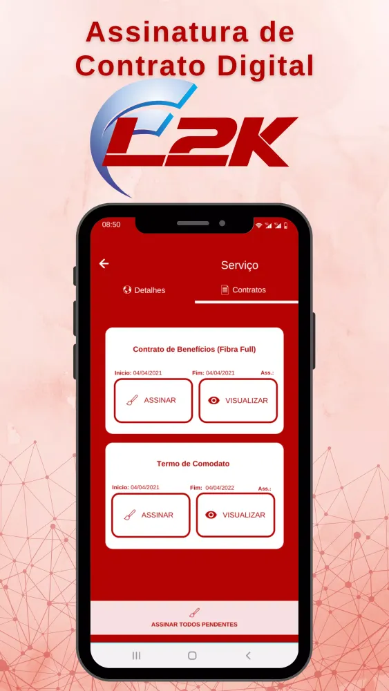 Capturas de tela do L2K Internet