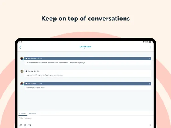 HubSpot CRM: Grow better iPad  Screenshots
