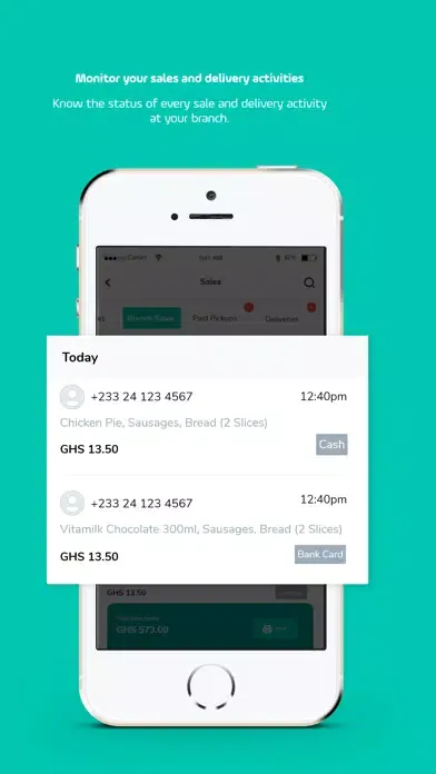 Ảnh chụp màn hình của Hubtel POS