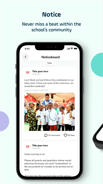 Screenshot di RaiseUp -For schools & parents
