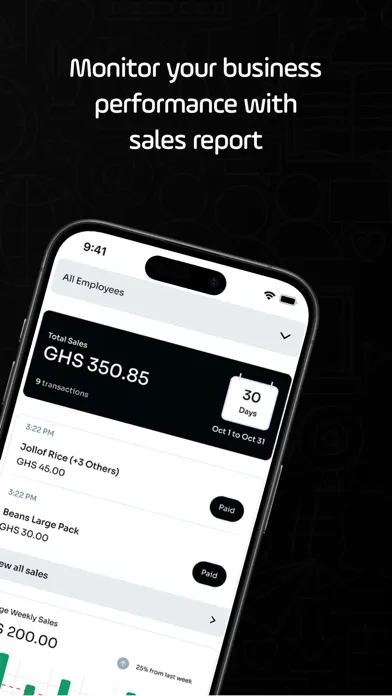 Captures d'écran de Hubtel Sales