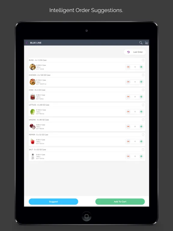 Tangkapan skrin Zip Ordering iPad 