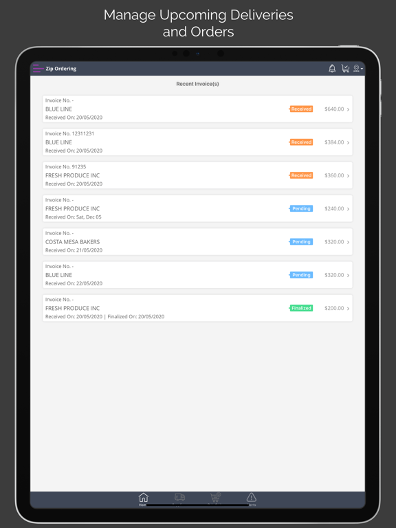 Screenshot di Zip Ordering iPad 