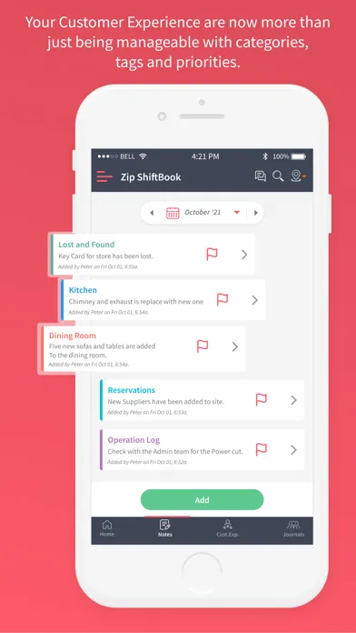 Zip ShiftBook Ekran Görüntüleri