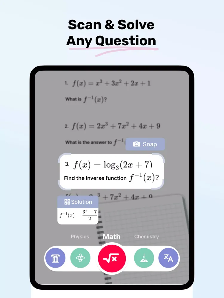 Скриншоты Homework AI