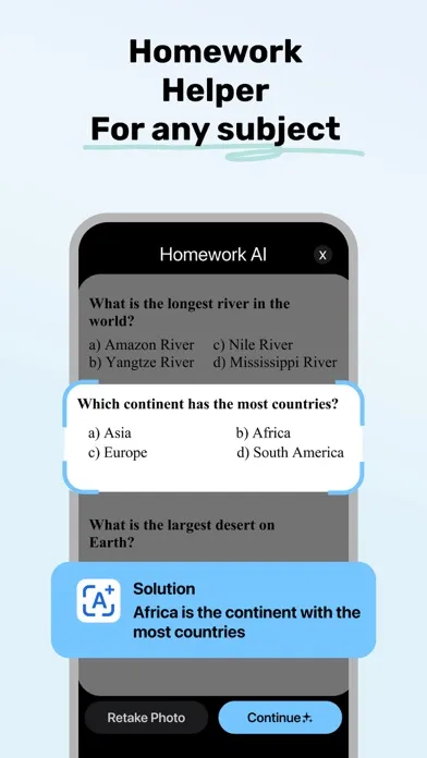 Homework AI: Study Companion 스크린샷