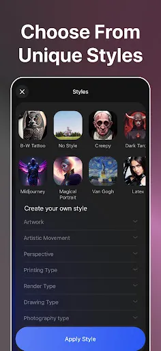 Capturas de pantalla de DaVinci - AI Image Generator