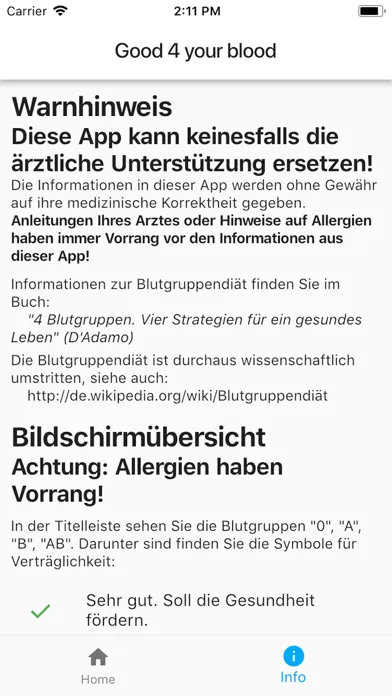 Capturas de pantalla de Gut für Ihr Blut