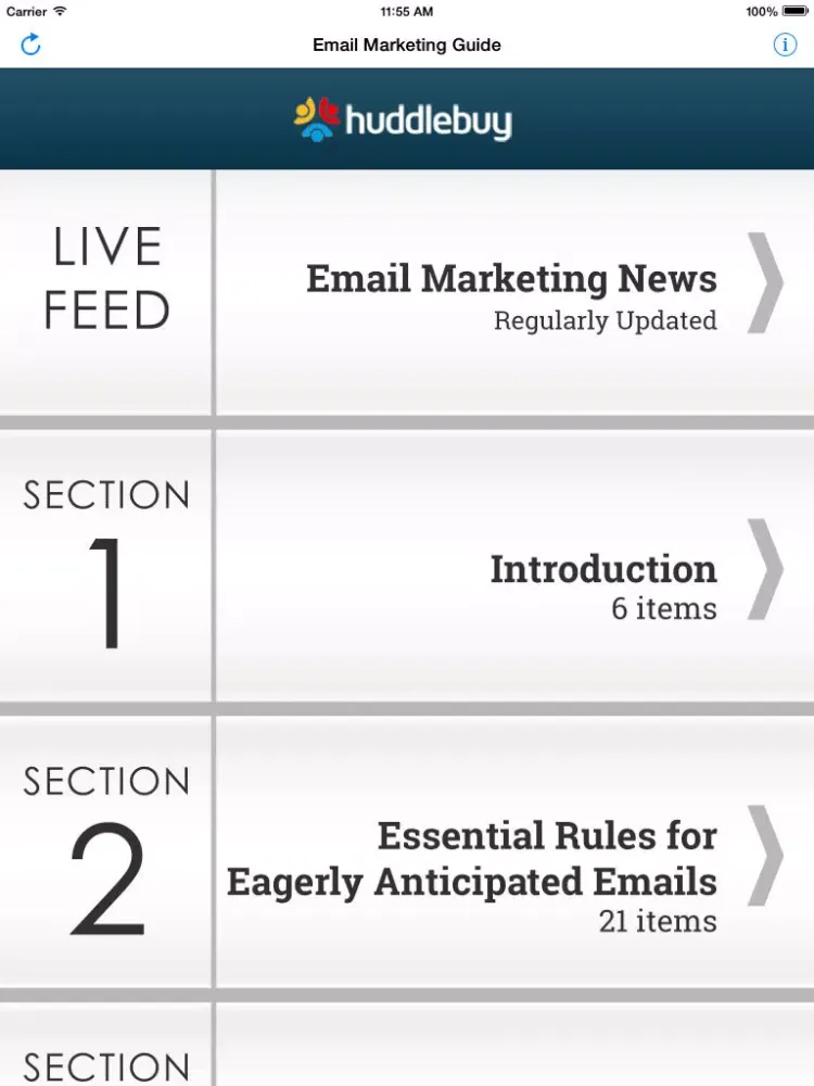 Email Marketing for Entrepreneurs iPad  스크린샷