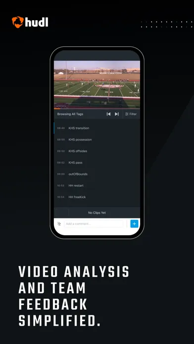 Ảnh chụp màn hình của Hudl