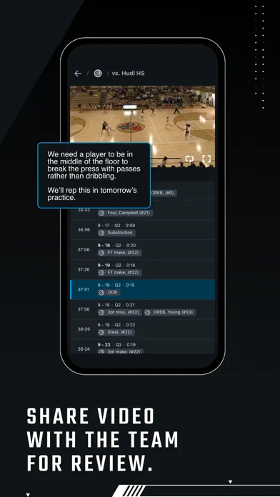 Ảnh chụp màn hình của Hudl