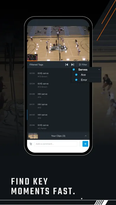 Ảnh chụp màn hình của Hudl