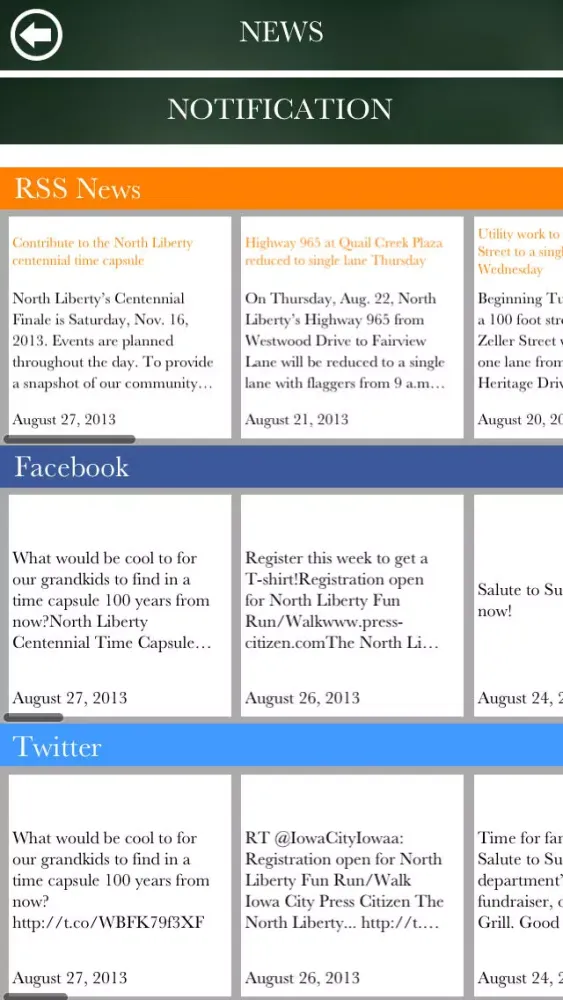 ภาพหน้าจอของ North Liberty, IA -Official-