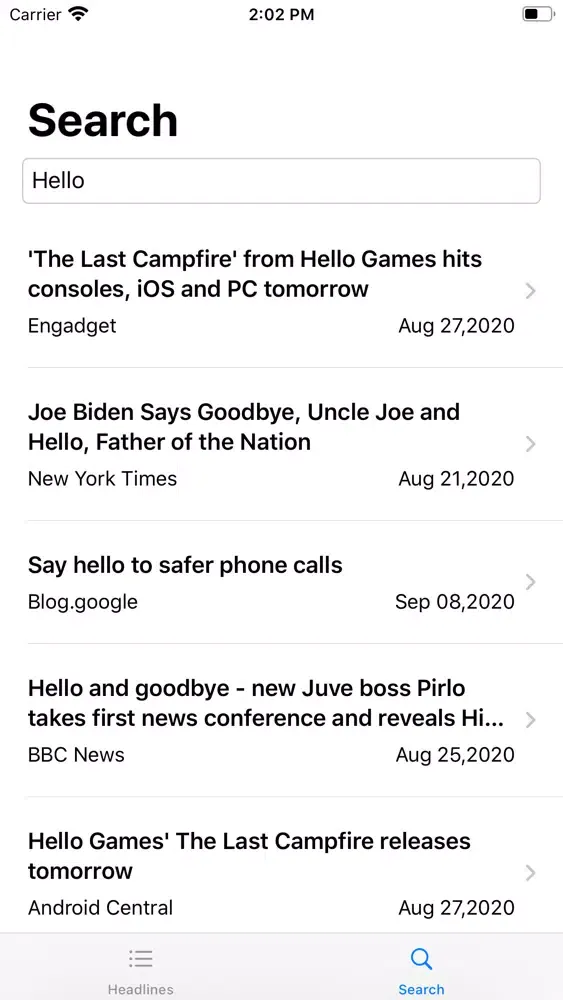 Zrzuty ekranu Hudle News App