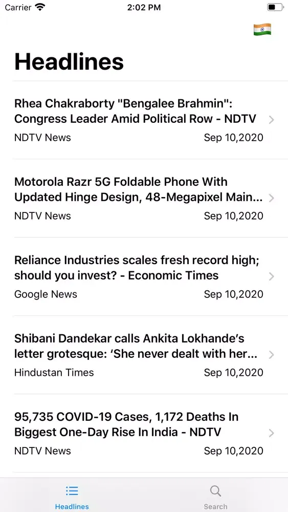 Zrzuty ekranu Hudle News App