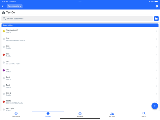 Screenshot di Hudu Mobile iPad 