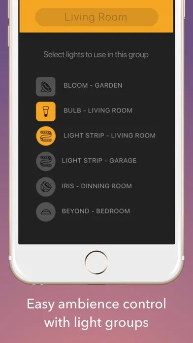 Скриншоты Lights for Philips Hue