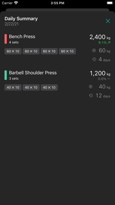 Capturas de pantalla de Training Note