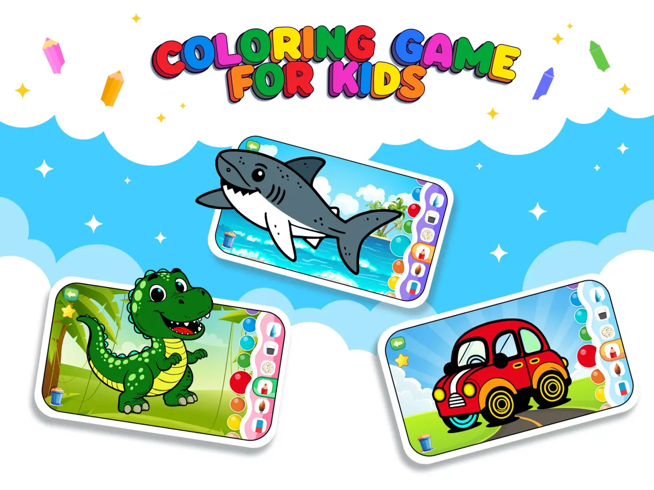 Kids Drawing Games & Coloring Screenshots