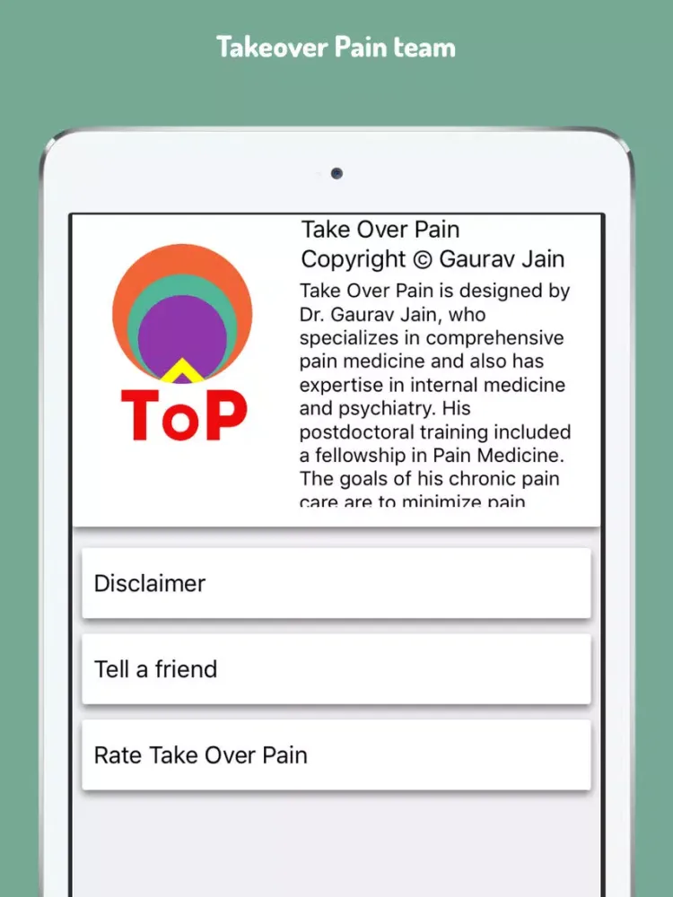 TakeOverPain iPad  Ekran Görüntüleri