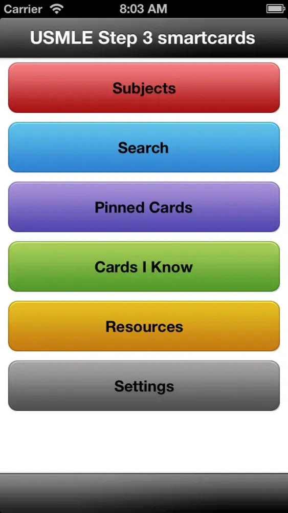 USMLE Step 3 Smartcards Screenshots