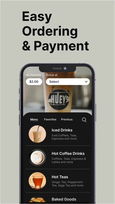 ภาพหน้าจอของ Huey's Coffee
