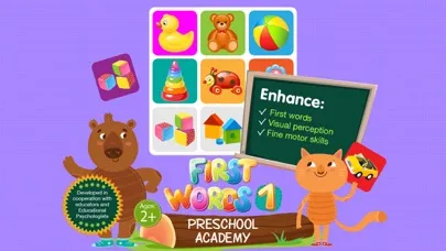First Words 1 -  English : Preschool Academy educational matching game for Pre-k and kindergarten children স্ক্রিনশট