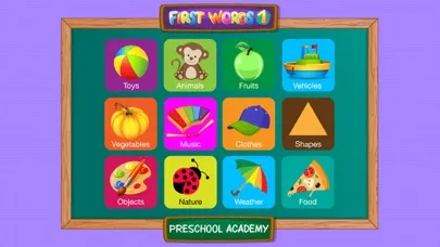 First Words 1 -  English : Preschool Academy educational matching game for Pre-k and kindergarten children স্ক্রিনশট