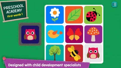 First Words 1 -  English : Preschool Academy educational matching game for Pre-k and kindergarten children স্ক্রিনশট