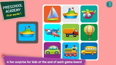 First Words 1 -  English : Preschool Academy educational matching game for Pre-k and kindergarten children স্ক্রিনশট