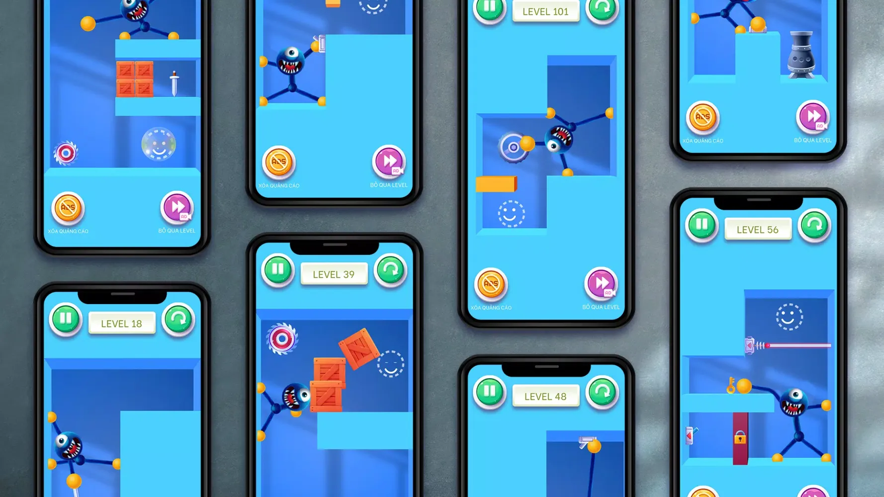 Blue Monster: Stretch Game Screenshots