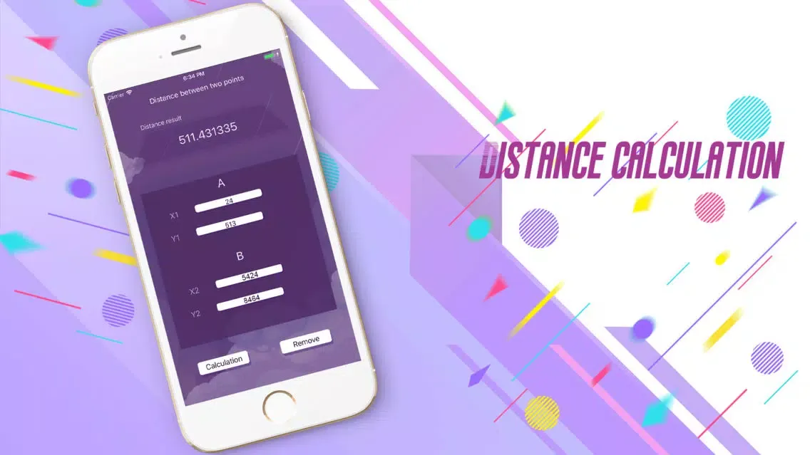 Distance between two points! Screenshots