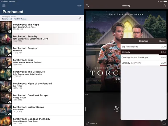 Big Finish Audiobook Player iPad  Ekran Görüntüleri