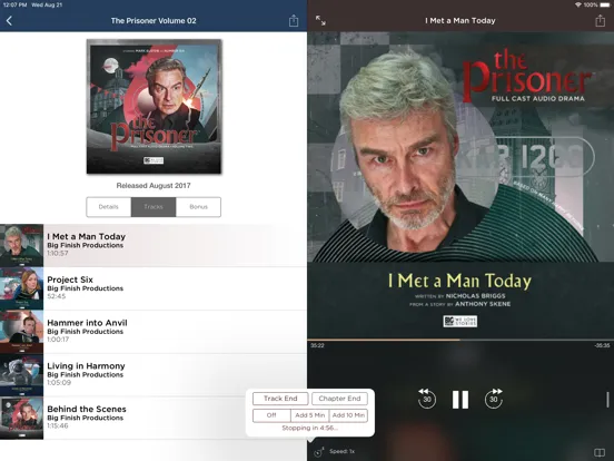 Big Finish Audiobook Player iPad  Ekran Görüntüleri